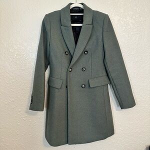 MNG WOOL BLEND DOUBLE BREASTED COAT SIZE small